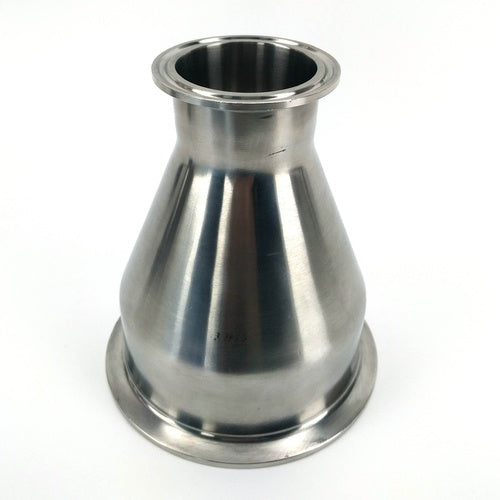 Stainless Tri-Clamp Concentric Reducer - 4 in. x 2 in.