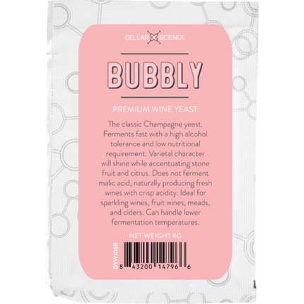 CellarScience® BUBBLY Dry Wine Yeast