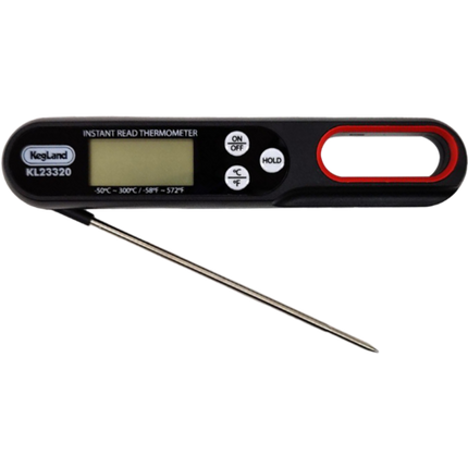 KegLand Instant Read Digital Thermometer w/ Folding Probe