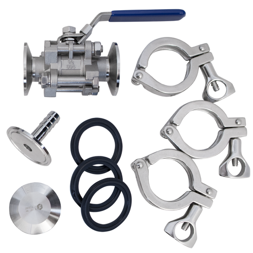 BrewBuilt Kettle T.C. x T.C. Ball Valve Pack