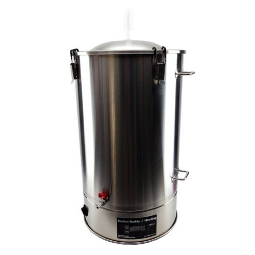 Bucket Buddy Stainless Fermenter with Heating - 65L/17.1G (110V)