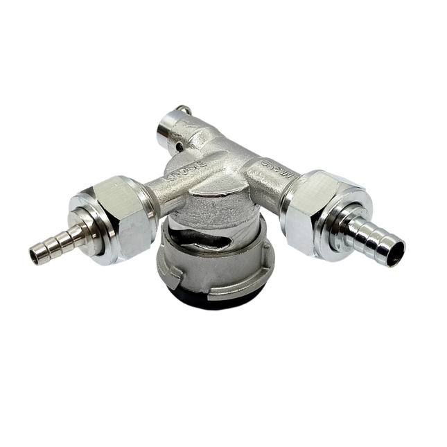 Low Profile D System Keg Coupler – Stainless Steel- NSF Certified