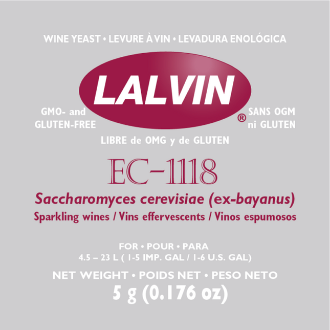 Lalvin EC-1118 Wine Yeast