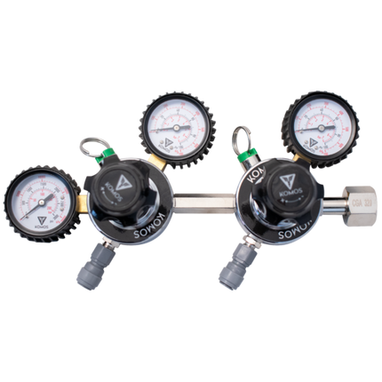 KOMOS® Premium Dual Body CO2 Regulator