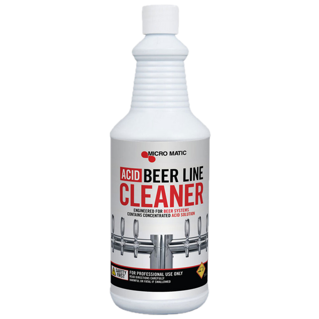 Micro Matic Beer Line Cleaner Acid - 32 oz Bottle