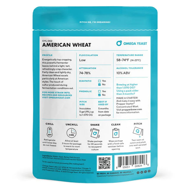 OYL-002 American Wheat - Omega Yeast