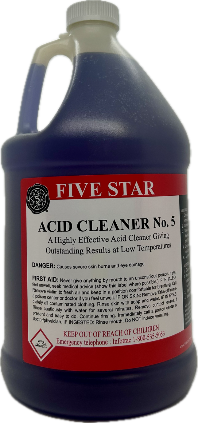 Five Star Acid Cleaner #5 - 1 Gallon