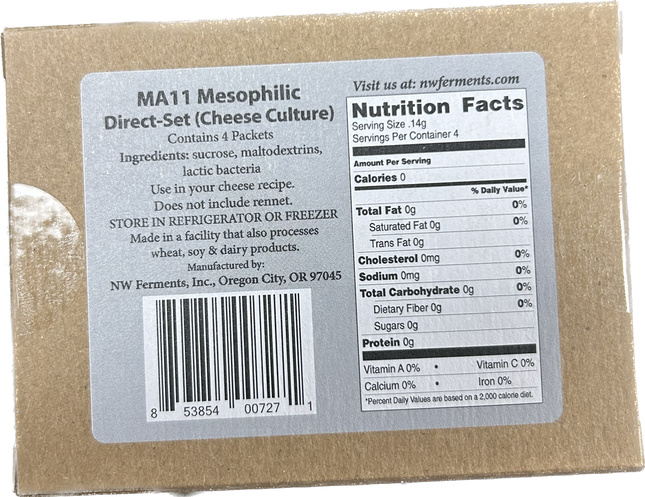 MA11 (Mesophilic) Cheese Culture