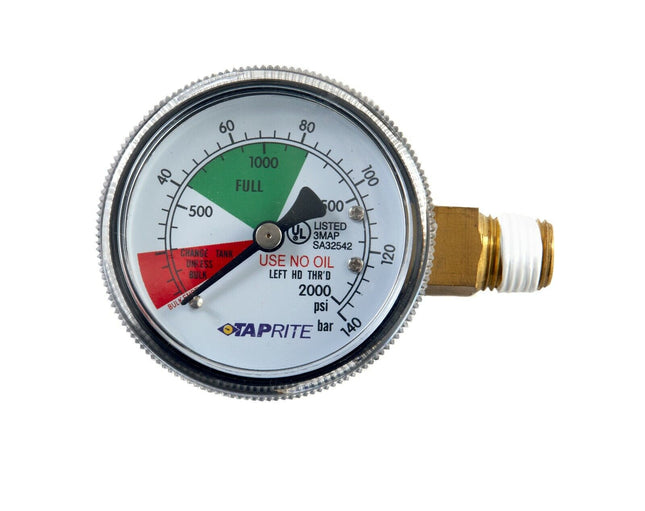 Pressure Gauge, 0-2000 PSI