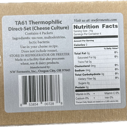 TA61 (Thermophilic) Cheese Culture