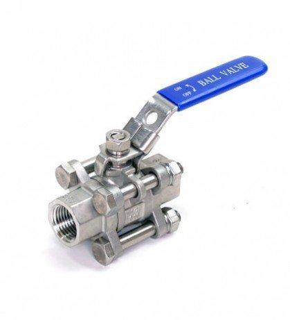 Three Piece Stainless Ball Valve 1/2''