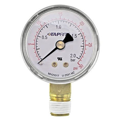 Pressure Gauge, 0-30 PSI