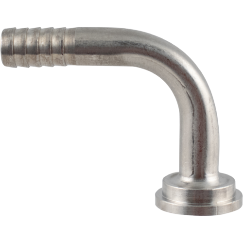 Elbow Tailpiece, 5/16'' Barb, Stainless Steel