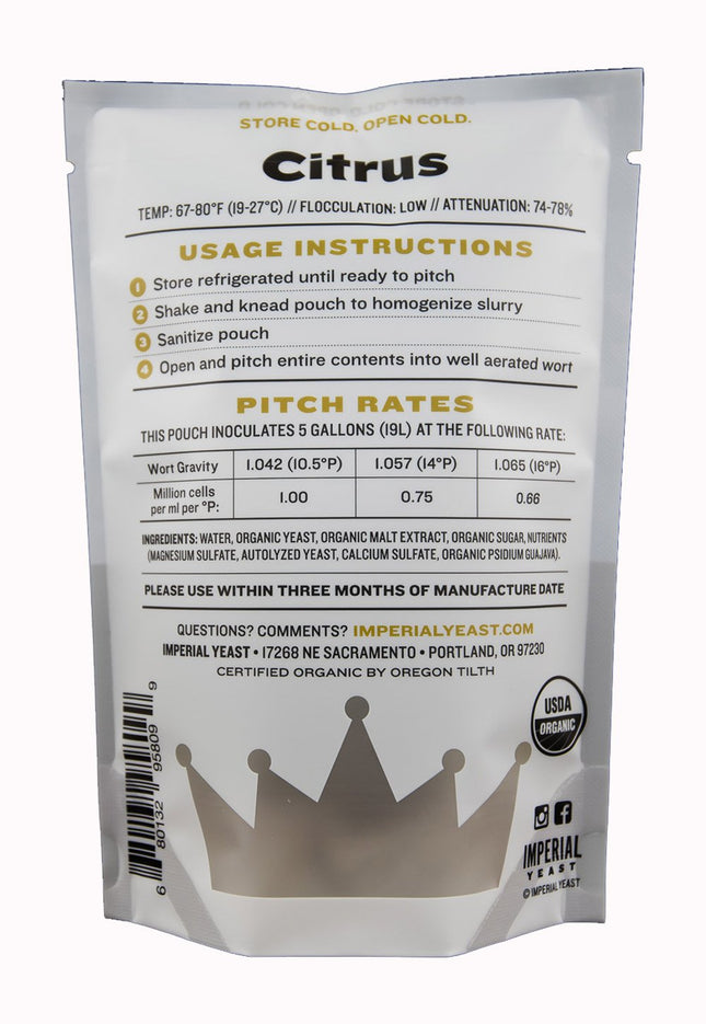 A20 Citrus - Imperial Yeast