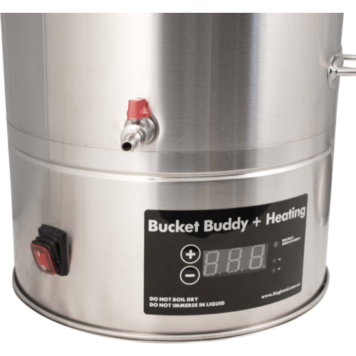 Stainless Bucket Fermenter with Heating - 35L