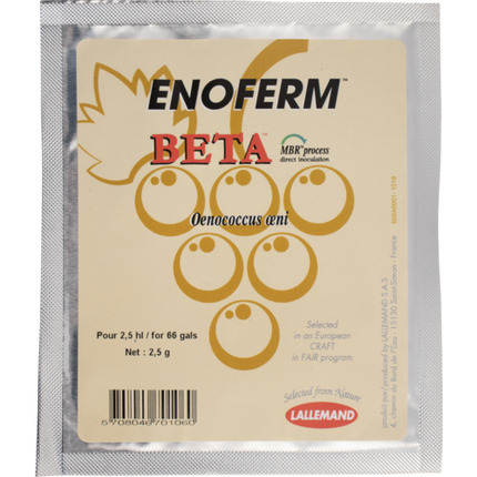 Enoferm Beta Dry Malolactic Wine Bacteria, 2.5g