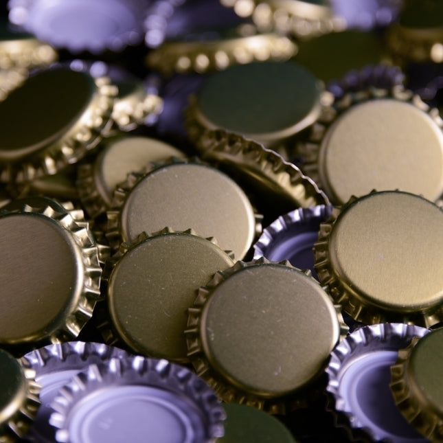 Oxygen Absorbing Gold Bottle Caps