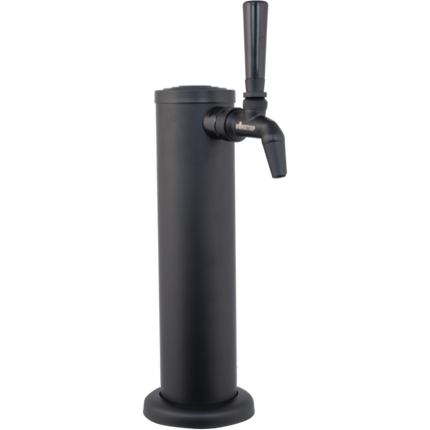 KOMOS® Matte Black Draft Tower With NukaTap Faucets (w/ Duotight Fittings)