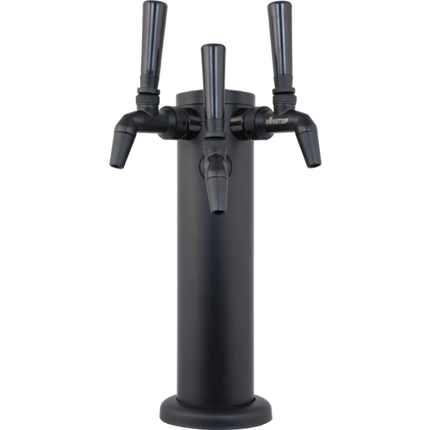 KOMOS® Matte Black Draft Tower With NukaTap Faucets (w/ Duotight Fittings)